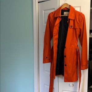 Banana Republic Vibrant Orange Trench Coat